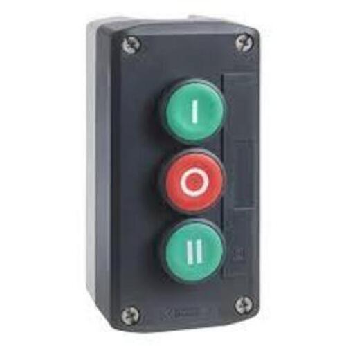 DESCRIPTION: (1) EQUIPPED ENCLOSURE - 2 BUTTONS BRAND/MODEL: SCHNEIDER #XALDAEQ3845G1H7 INFORMATION: GREEN AND RED RETAIL$: $97.94 EA QTY: 1