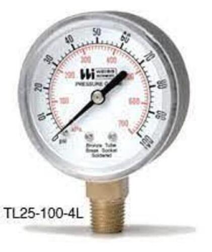 DESCRIPTION: (3) DISHWASHER PRESSURE GAGE BRAND/MODEL: WEISS #TL25PRW RETAIL$: $71.21 EA SIZE: 1/4" QTY: 3