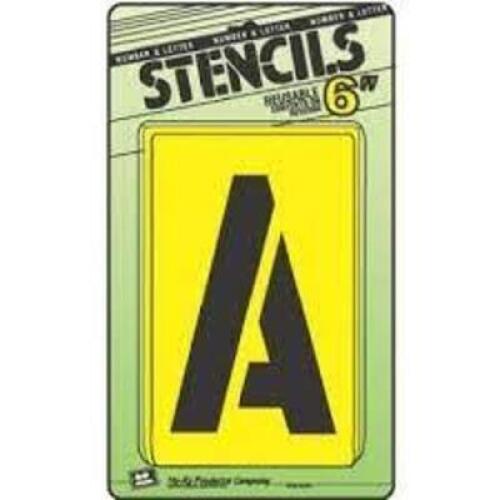 DESCRIPTION: (6) PACKS OF REUSABLE NUMBERS AND LETTERS STENCILS BRAND/MODEL: HY-KO #ST-6 INFORMATION: BROWN, REUSABLE RETAIL$: $7.46 PER PACK SIZE: 6"