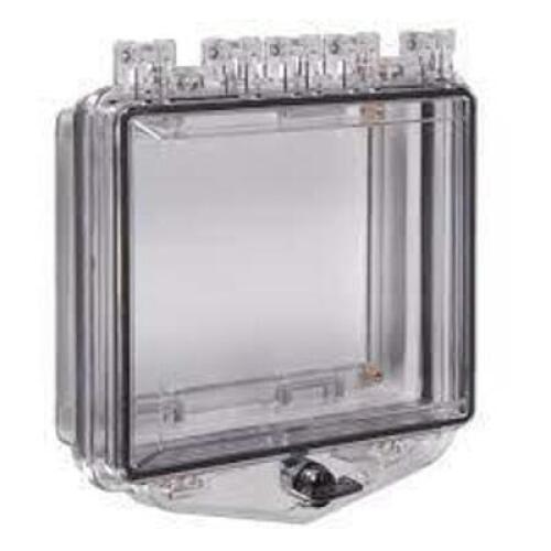 DESCRIPTION: (2) POLYCARB. ENCLOSURE WITH OPEN BACK AND THUMB LOCK BRAND/MODEL: STI #STI-7511C INFORMATION: CLEAR RETAIL$: $56.05 EA SIZE: FOR THERMOS