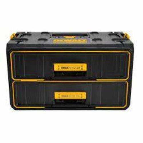 DESCRIPTION: (1) TOOL BOX, TOUGH SYSTEM 2.0 BRAND/MODEL: DEWALT #793W81 INFORMATION: BLACK RETAIL$: $233.26 EA SIZE: 12 5/8 IN OVERALL WIDTH, 21 3/4 I