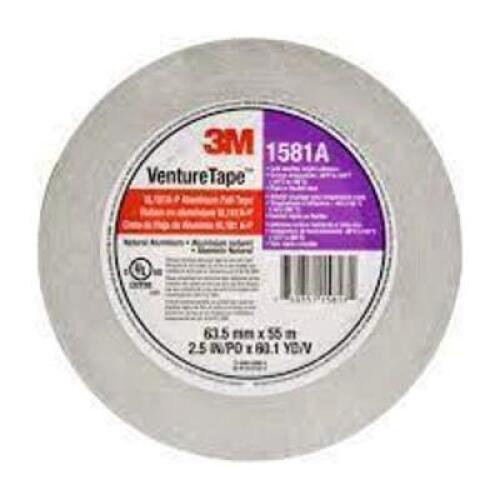 DESCRIPTION: (9) ROLLS OF FOIL TAPE BRAND/MODEL: SHOP 3M #UL181A-P INFORMATION: FOIL RETAIL$: $20.00 EA SIZE: 2.5X 150 FT QTY: 9