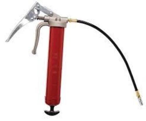 DESCRIPTION: (1) PROFESSIONAL PISTOL-GRIP GREASE GUN BRAND/MODEL: ALEMITE #555-E INFORMATION: RED RETAIL$: $75.77 EA QTY: 1