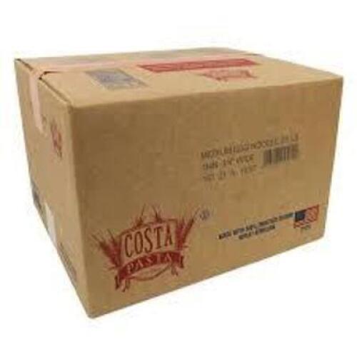 DESCRIPTION: (1) CASE OF (2) BAGS OF EGG NOODLE BRAND/MODEL: COSTA RETAIL$: $30.96 EA SIZE: 10 LB QTY: 1