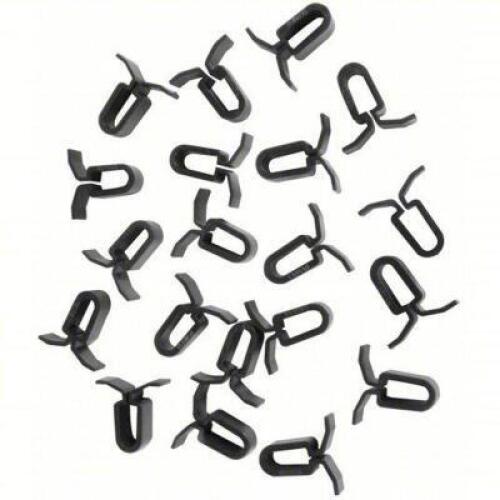 DESCRIPTION: (8) PACKS OF (20) CEILING TILE PANEL CLIPS BRAND/MODEL: SUSPEND-IT #12L744 INFORMATION: BLACK RETAIL$: $5.46 PER PACK SIZE: 1" QTY: 8