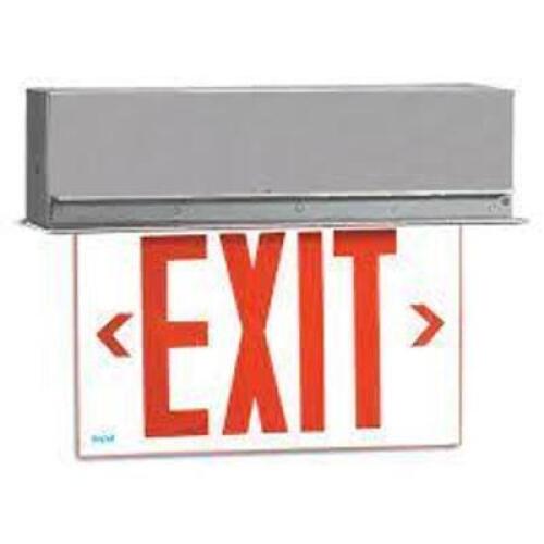 DESCRIPTION: (1) RECESSED EDGE LIT LED EXIT SIGN BRAND/MODEL: OL2 #OL2-HT-LC-1-C-CR RETAIL$: $191.36 EA QTY: 1