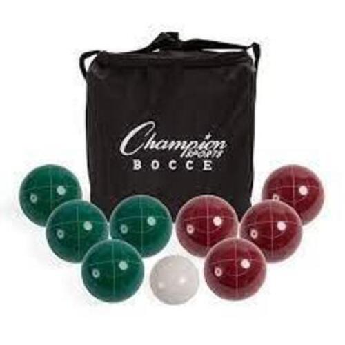 DESCRIPTION: (1) DELUXE BOCCE TOURNAMENT SET BRAND/MODEL: CHAMPION SPORTS #CG200 RETAIL$: $173.15 EA QTY: 1