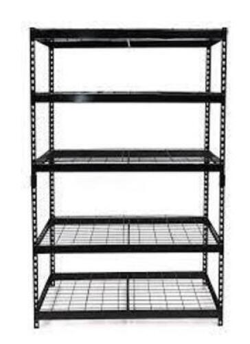DESCRIPTION: (1) STORAGE SHELF BRAND/MODEL: JUGGERNAUT STORAGE #WS4818-2PK BLK RETAIL$: $75.00 EA SIZE: 48X18X72 QTY: 1