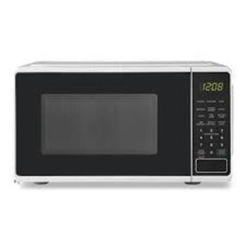 DESCRIPTION: (1) COUNTERTOP MICROWAVE BRAND/MODEL: MAINSTAYS INFORMATION: STAINLESS RETAIL$: $100.00 EA SIZE: 0.7 CU FT QTY: 1