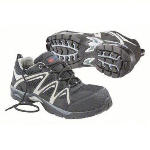 DESCRIPTION: (1) PAIR OF WORK SHOES BRAND/MODEL: PUMA SAFETY #39FV62 INFORMATION: BLACK RETAIL$: $86.86 EA SIZE: SIZE 13 QTY: 1