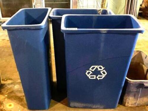 THREE PIECE SET OF RECYCLE BINS