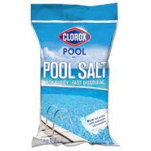 DESCRIPTION: (1) BAG OF POOL SALT BRAND/MODEL: CLOROX RETAIL$: $7.99 EA SIZE: 40 LB QTY: 1