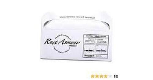DESCRIPTION: (1) CASE O F(5000) HALF FOLD TOILET SEAT COVERS BRAND/MODEL: RUST ASSURE #50RA-A RETAIL$: $51.22 EA QTY: 1