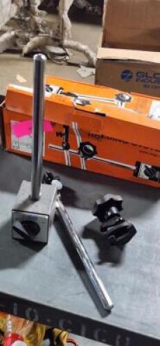DESCRIPTION: (2) MAGNETIC BASE INDICATOR POSITIONER AND HOLDER BRAND/MODEL: NOGA #PH6400 RETAIL$: $100.00 EA SIZE: 175 LB MAGNETIC FORCE QTY: 2