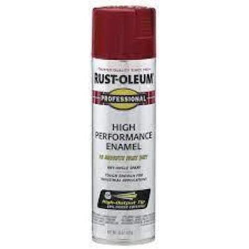 DESCRIPTION: (6) HIGH PERFORMANCE ENAMEL BRAND/MODEL: RUST-OLEUM #490T08 INFORMATION: RED RETAIL$: $14.07 EA SIZE: 15 OZ QTY: 6