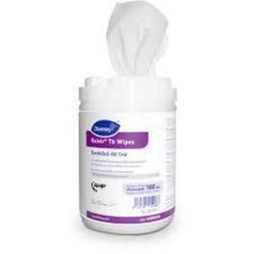 DESCRIPTION: (6) VIRUCIDAL BACTERICIDAL FUNGICIDAL AND TUBERCULOCIDAL WIPES BRAND/MODEL: DIVERSEY OXIVIR TB WIPES RETAIL$: $15.99 EA QTY: 6