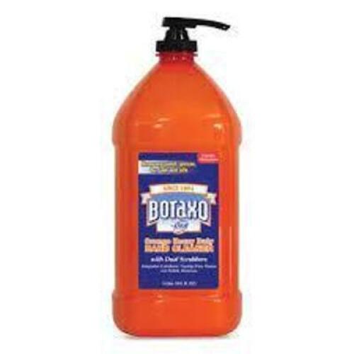 DESCRIPTION: (2) HEAVY DUTY HAND CLEANER BRAND/MODEL: BORAXO INFORMATION: ORANGE RETAIL$: $40.00 EA SIZE: 3 L QTY: 2
