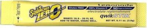 DESCRIPTION: (4) PACKS OF (50) SPORTS DRINK QWIK STIKS BRAND/MODEL: SQWINCHER ZERO INFORMATION: LEMONADE RETAIL$: $32.63 EA QTY: 4