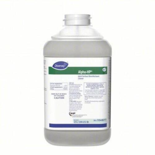 DESCRIPTION: (2) MULTI-SURFACE CLEANER BRAND/MODEL: DIVERSEY ALPHA-HP #20J837 INFORMATION: CITRUS SCENT RETAIL$: $87.00 EA SIZE: 2.5 L QTY: 2