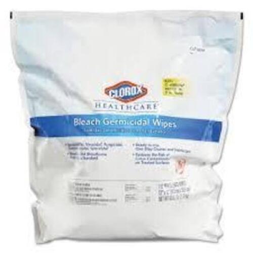 DESCRIPTION: (2) HEALTHCARE BLEACH GERMICIDAL WIPES REFILL BRAND/MODEL: CLOROX #30359 RETAIL$: $52.70 EA QTY: 2