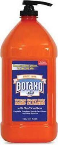 DESCRIPTION: (2) HEAVY DUTY HAND CLEANER BRAND/MODEL: BORAXO INFORMATION: ORANGE RETAIL$: $40.00 EA SIZE: 3 L QTY: 2