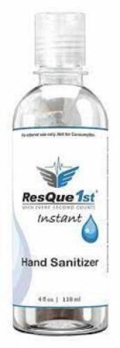 DESCRIPTION: (1) CASE OF (24) HAND SANITIZER BRAND/MODEL: RESQUE 1ST #60EG20 RETAIL$: $5.37 EA SIZE: 4 OZ QTY: 1