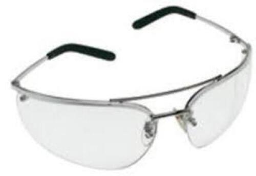 DESCRIPTION: (2) CASES OF (12) SAFETY CLASSES BRAND/MODEL: METALIKS INFORMATION: SILVER RETAIL$: $9.95 A PAIR QTY: 2