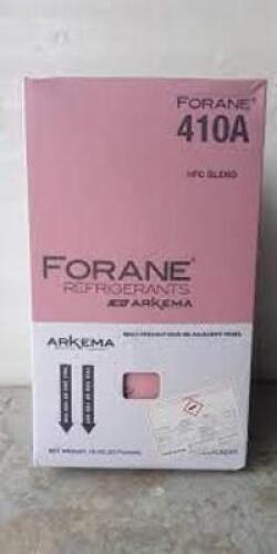 DESCRIPTION: (1) REFRIGERANT CYLINDER BRAND/MODEL: FORANE/R410A INFORMATION: PINK/POLYOL ESTER RETAIL$: 425.00 SIZE: 25 LBS QTY: 1