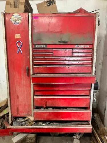 SNAP-ON 17 DRAWER / DOOR TOOL ORGANIZER W/ CONTENTS.