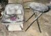(2) ASSORTED SHOP STOOLS