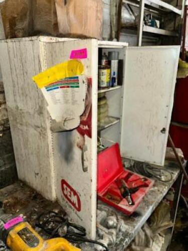 TWO DOOR METAL STORAGE CABINET