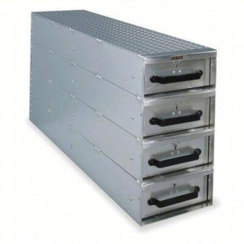 DESCRIPTION: (1) TRUCK OR VAN STORAGE DRAWER BRAND/MODEL: JOBOX INFORMATION: TREADPLATE FINISH RETAIL$: $1,760.55 SIZE: 12" X 24" X 50" QTY: 1