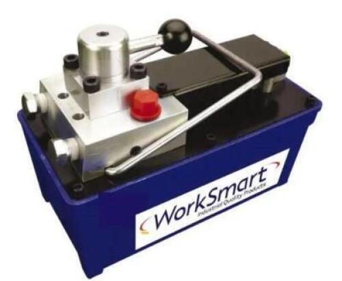 DESCRIPTION: (1) AIR HYDRAULIC PUMP BRAND/MODEL: WORKSMART/WS-MH-HPC1-C17 INFORMATION: 10,000 PSI, 91.5OZ OIL CAPACITY, DOUBLE ACTING RETAIL$: $981.03