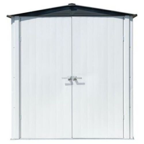DESCRIPTION: (1) SPACE MAKER PATIO SHED BRAND/MODEL: ARROW #PS63 INFORMATION: FLUTE GRAY RETAIL$: $525.58 EA SIZE: 6' X 3' QTY: 1