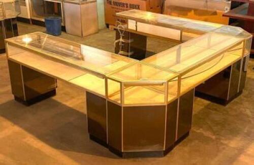 LARGE "U" SHAPPED JEWELRY DISPLAY UNIT