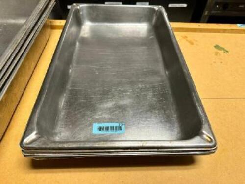 (4) FULL SIZE STAINLESS INSERTS