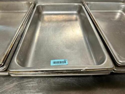 (4) FULL SIZE STAINLESS INSERTS