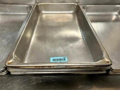 (4) FULL SIZE STAINLESS INSERTS