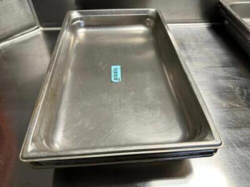 (4) FULL SIZE STAINLESS INSERTS