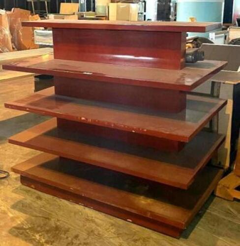 (2) - 5 FOOT MULTI TIER LITERATURE DISPLAY UNIT