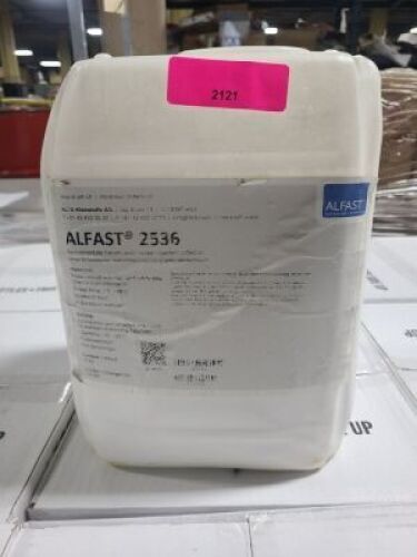 DESCRIPTION: (1) ENVIRONMENTALLY FRIENDLY WATER BASED ADHESIVE BRAND/MODEL: ALFAST 2536 SIZE: 10 KG QTY: 1