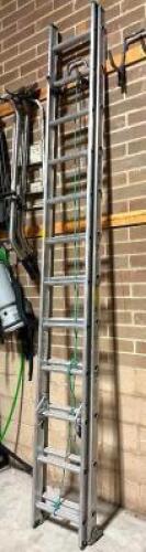 DESCRIPTION: 24' ALUMINUM D-RUNG EXTENSION LADDER BRAND/MODEL: WERNER SIZE: 24' LOCATION: WAREHOUSE #1
