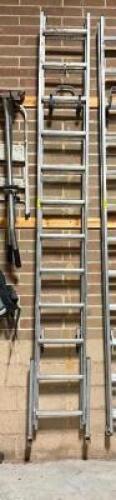 DESCRIPTION: 24' ALUMINUM D-RUNG EXTENSION LADDER BRAND/MODEL: WERNER SIZE: 24' LOCATION: WAREHOUSE #1