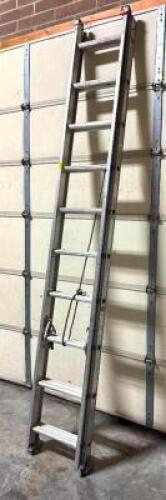 DESCRIPTION: 20' ALUMINUM D-RUNG EXTENSION LADDER BRAND/MODEL: WERNER SIZE: 20' LOCATION: WAREHOUSE #1