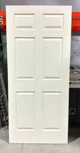DESCRIPTION: (2) 36" X 80" 6-PANEL INTERIOR DOOR HOLLOW CORE SLABS BRAND/MODEL: STEVES 1000 030 557 LOCATION: WAREHOUSE #1