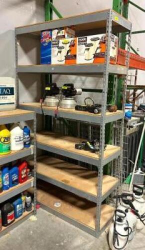 DESCRIPTION: 6-TIER HEAVY DUTY SHELVING UNIT (CONTENTS ARE NOT INLCLUDED) SIZE: 48" X 18" X 84" LOCATION: WAREHOUSE #1