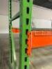 DESCRIPTION: (6) SECTIONS OF 8' X 12' SLOTTED STYLE PALLET RACKING (CONTENTS ARE NOT INCLUDED) INFORMATION: INCLUDES: (7) 42" X 12' UPRIGHTS, (30) 8' - 11