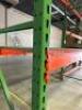DESCRIPTION: (6) SECTIONS OF 8' X 12' SLOTTED STYLE PALLET RACKING (CONTENTS ARE NOT INCLUDED) INFORMATION: INCLUDES: (7) 42" X 12' UPRIGHTS, (30) 8' - 12