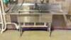 DESCRIPTION: 78" THREE COMPARTMENT STAINLESS SINK SIZE: 78" X 21" X 36" LOCATION: WAREHOUSE #2 - 2