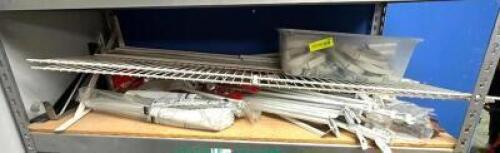 DESCRIPTION: CONTENTS OF SHELF (ASSORTED CLOSET HARDWARE AS SHOWN) LOCATION: WAREHOUSE #1- PAINT ROOM